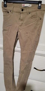Pantalones de mezclilla ajustados bronceados Levi's Kid's 510 talla 12 regulares - Imagen 1 de 4