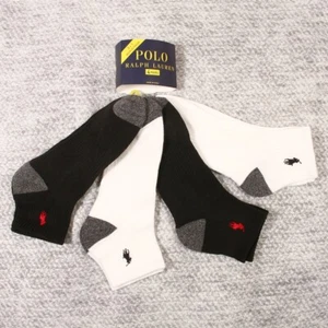 Polo Ralph Lauren Hombre 4 Pares Cuarto Calcetines Talla 6-12.5 - Imagen 1 de 1