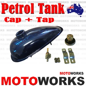 Petrol Fuel Tank + Cap + Tap for Motorised Push Bike Motorized Bicycle Engine - Picture 1 of 5
