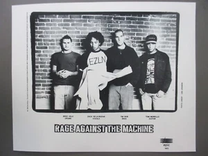 Rage Against The Machine black & white 8 X 10 glossy promo photo 1996 ! - Picture 1 of 1