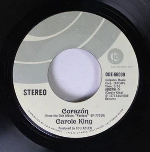 Rock 45 Carole King - Corazon / That'S How Things Go Down On Cannot Read - Picture 1 of 2