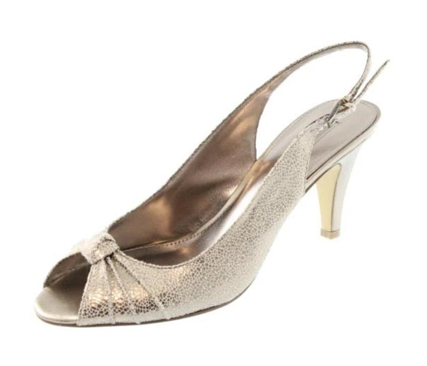 New BANDOLINO D'orsay Women Leather Pump Heel Peep Toe Slingback Shoe Sz 11 M - Image 1 of 1