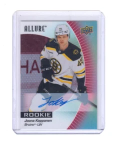 23/24 UD Allure Boston Bruins Joona Koppanen Auto Rookie RC card #103 - Bild 1 von 2