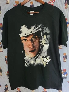 Vintage Y2K Pittsburgh Penguins Sidney Crosby Big Face Shirt L NHL - Picture 1 of 4