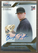 2009 TRISTAR Prospects Plus Autographs Gold #42 Brooks Pounders 13/50 Auto