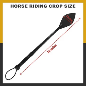 SCHWARZ RINDSLEDER 24 ZOLL REITKULTUR PEITSCHE Pferdetraining/Reiten - Bild 1 von 3