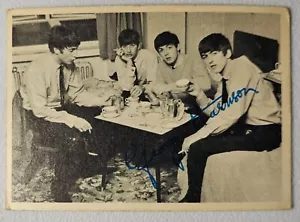 1964 Topps Beatles Black & White Series 1 Blue Back #41 George Harrison - Picture 1 of 2