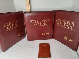 3M And General Motors Executive Meeting Vintage Hazel 3 Ring Binder Lot - Picture 1 of 10
