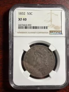1832 Capped Bust Half Dollar NGC XF-40 - Picture 1 of 11