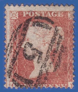 C46 GB QV 1855 1d RED BROWN SG29 FU IN ACCRINGTON 5 - Picture 1 of 2