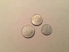 East German DDR Cold War Era Coins:10 Pfennig, 5 Pfennig and 1 Pfennig 60