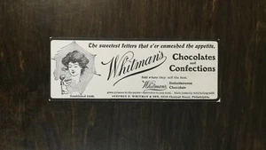 Vintage 1904 Whitman's Chocolates & Confections Est 1982 Original Ad - 721 - Picture 1 of 1