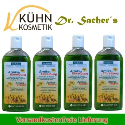 Arnika Einreibung 4 x 250ml Dr. Sachers Haut Pflege Massage Mittel Kühn Kosmetik