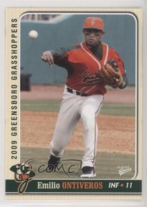 2009 MultiAd Sports Greensboro Grasshoppers Emilio Ontiveros #17