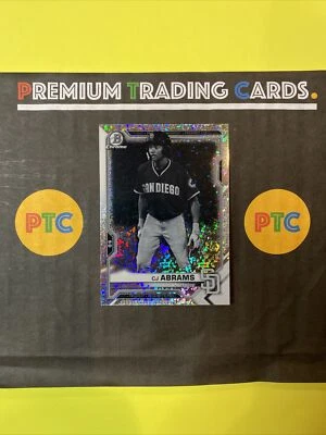 2021 Bowman Chrome CJ Abrams BCP-227 Black & White Mini-Diamond Refractor - Image 1 of 4