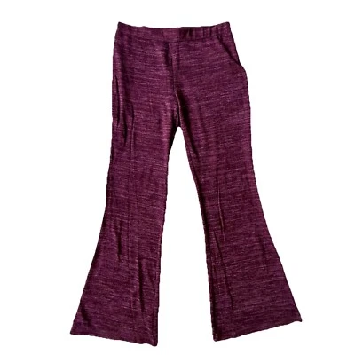 Pantalones Joe B by Joe Benbasset S Elásticos Acampanados Boho Hippie Oscuro Magenta Brezo Foto 1 de 4