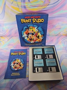 Walt Disney Mickey and Crew Print Studio Deluxe Edition Floppy Diskette/Disk Set - Picture 1 of 3