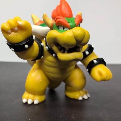 Figura de acción Super Mario Bros Bowser World of Nintendo Mario Kart 8 Jakks McD's Foto 1 de 4