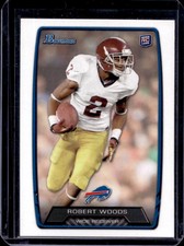 2013 Bowman Robert Woods Rookie Card RC #204 Bills