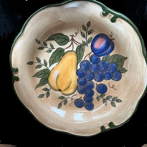 Home Trends Granada 8.5" Plato Ensalada Repuesto: Pera Uvas Ciruela - Imagen 1 de 1