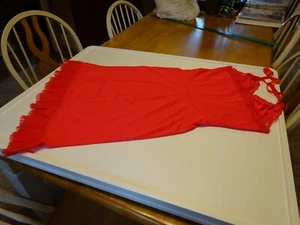Sears Vintage Rot Nylon Dessous Nachthemd Größe 34 Durchschnittlich (RN 20223) Made in US - Bild 1 von 13