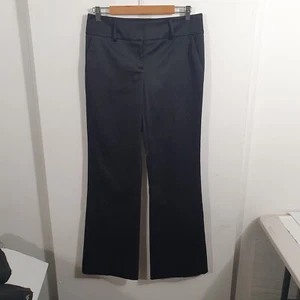 Charlie Brown Satin Black Fitted Pants Sz 10 - Picture 1 of 7