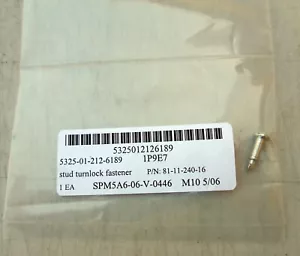 81-11-240-16 Quarter-Turn Fasteners Stud Turnlock M10 Defence Surplus NEW - Picture 1 of 1