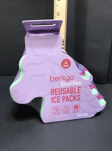 NUOVO Bentgo Buddies riutilizzabile unicorno Ice Pack confezione da 4 bambina per pranzo multicolore - Foto 1 di 7