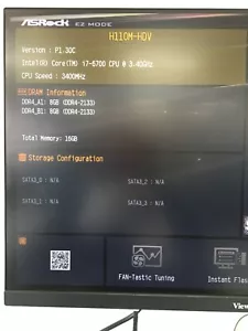 ASROCK H110M-HDV scheda madre micro ATX, CPU i7, 16 GB RAM, ventola di raffreddamento - Foto 1 di 3