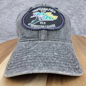Gorra Tampa Bay Devil Rays Correa Trasera Negra Denim Desvanecido MLB Béisbol Nueva Era  - Imagen 1 de 10