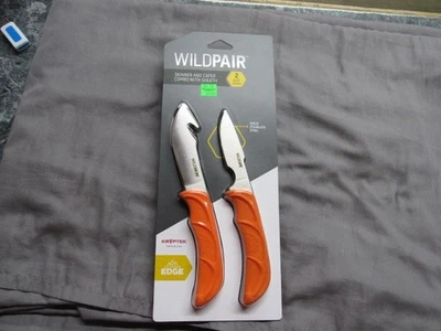 НОВЫЙ открытый край дикая пара кишечник крюк скиннер и крышка нож с нейлоновыми ножнами WR-1C - Изображение 1 из 4