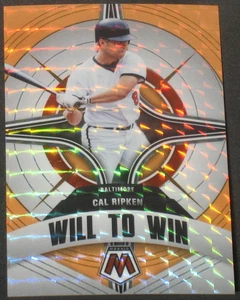Cal Ripken 2022 Panini Mosaic Will To Win Orange Prizm Parallel #WW-12 (98/99) - Imagen 1 de 2