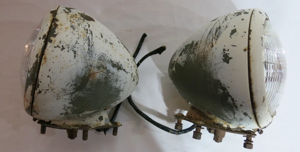 PAR DE FAROS DE HAZ SELLADO FORD CHEVY DODGE GM HOT ROD COCHE CAMIÓN AÑOS 20 1930 9" Foto 1 de 4