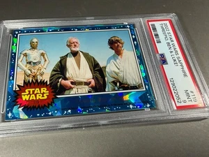 (PSA 9) 2022 Star Wars Sapphire #119, “Threepio, Ben and Luke!” - Picture 1 of 3