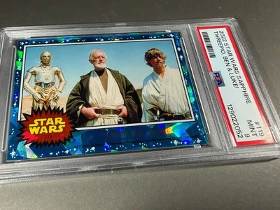 (PSA 9) 2022 Star Wars Sapphire #119, “Threepio, Ben and Luke!” - Image 1 of 3