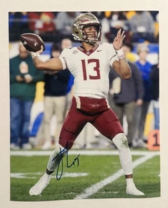JORDAN TRAVIS SIGNED 8x10 PHOTO FLORIDA STATE SEMINOLES LEGEND AUTOGRAPHED COA - Picture 1 of 1