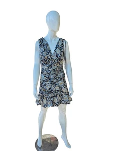 Veronica Beard Jackson Blumendruck Kleid In Schwarz Multi Größe 4 Neu mit Etikett - Bild 1 von 12