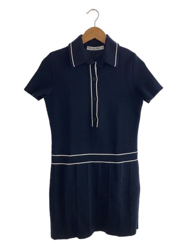 Christian Dior altro abito manica corta 38 cotone nuovo blu navy 224r10am709 maglia