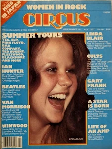 Circus Magazine July 1977 Linda Blair, KISS Ian Hunter, Beatles, Van Morrison  - Picture 1 of 19