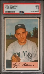 YOGI BERRA 1954 BOWMAN PSA 5 ! *JUST GRADED ! *DEAD CENTERED ! *GORGEOUS BEAUTY - Picture 1 of 2