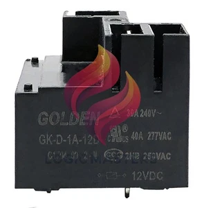 Relé de alimentación GOLDEN GK-D-1A-12D 12VDC 4 pines 40A 277VAC - Imagen 1 de 4
