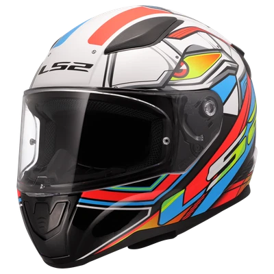 LS2 FF353 Rapid II XDRON Weiß Neon Orange Motorrad Helm Integralhelm Race - Bild 1 von 4
