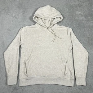 Outerknown Hoodie Mens XS Beige Terry Cloth Pullover Sweater Hooded Fleece - Picture 1 of 12