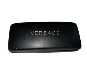Versace Brillenetui schwarz Hartschale - ordentlicher Zustand - Bild 1 von 9