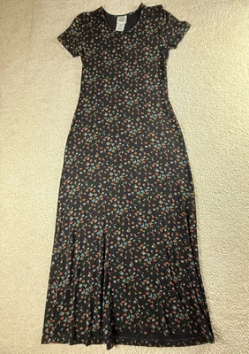 Vestido Laura Ashley Mujer Mediano Floral Maxi Manga Corta Elastizado Estilo Vintage Foto 1 de 4