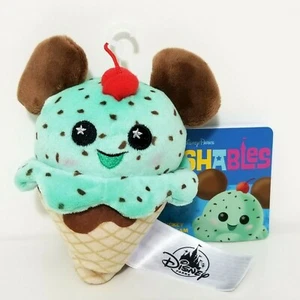 Disney Parks Mickey Ice Cream Cone Wishables Peluche Parques Food Series LR NUEVO CON ETIQUETAS - Imagen 1 de 3
