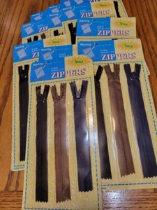 36 multicolor nylon zipper,, brown ,black. blue great for purses, et... - Picture 1 of 1