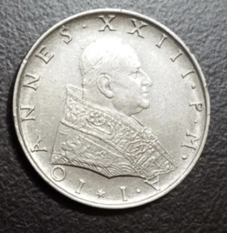 1959 VATICAN 50 LIRE COIN KM 63.1 JOHN XXIII Cover