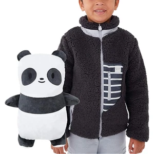 Cubcoats 2-in-1 Kids Transforming Sherpa Jacket & Plush Animal Papo - Picture 1 of 2