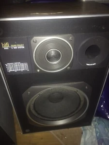 PYE SOUND PROJECT 6483 Loud Speakers pair Vintage Hifi Retro - 2way - Picture 1 of 6